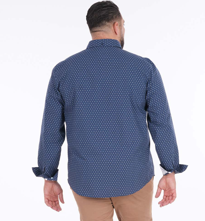 Chemise bleu no-iron manches longues Ruckfield Ligne City