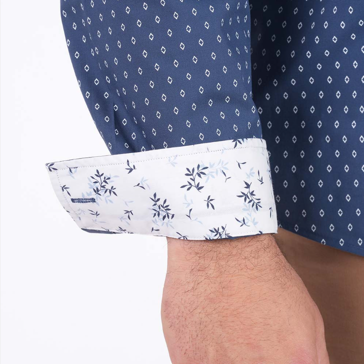 Chemise bleu no-iron manches longues Ruckfield Ligne City