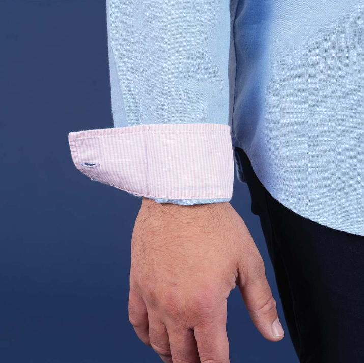Chemise manches longues Ruckfield bleu clair, collection Le Club