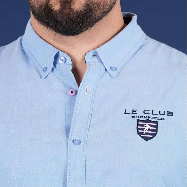 Chemise manches longues Ruckfield bleu clair, collection Le Club