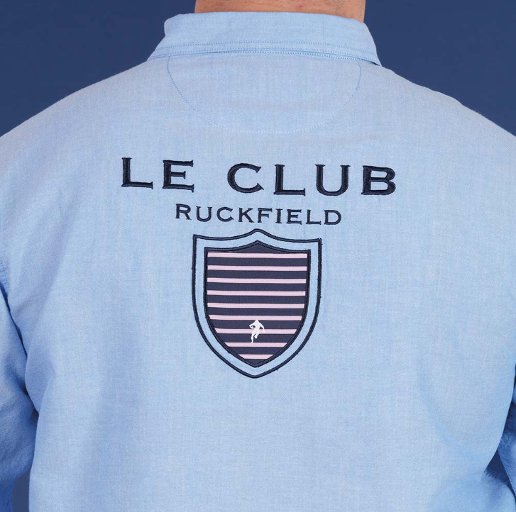 Chemise manches longues Ruckfield bleu clair, collection Le Club