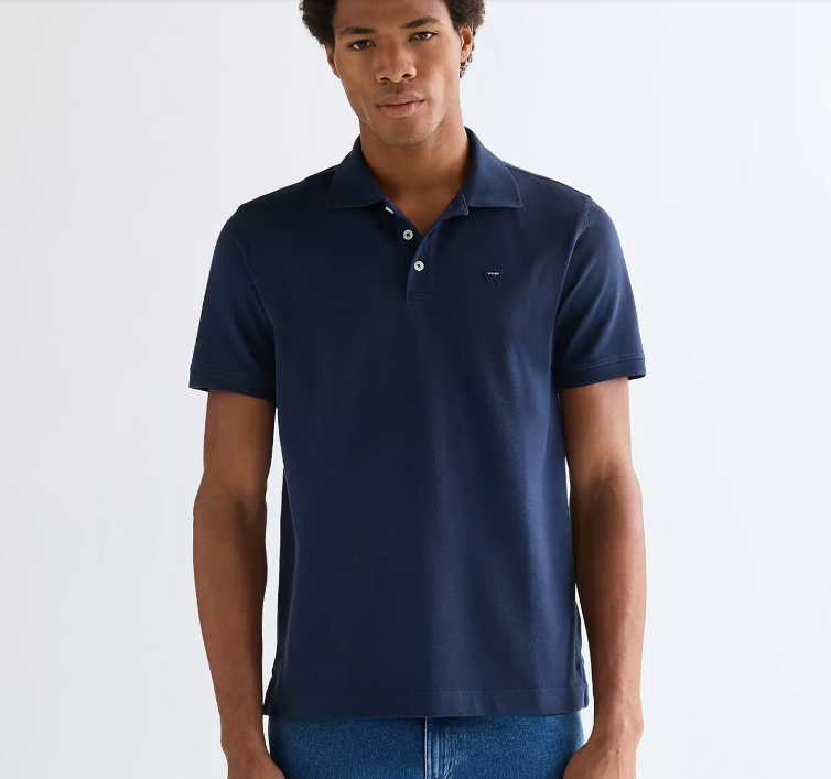 Polo manches courtes Wrangler bleu marine