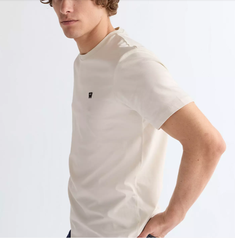 T-shirt manches courtes Wrangler blanc cassé