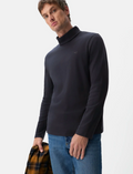 Col roulé homme en coton bleu marine Camel Active