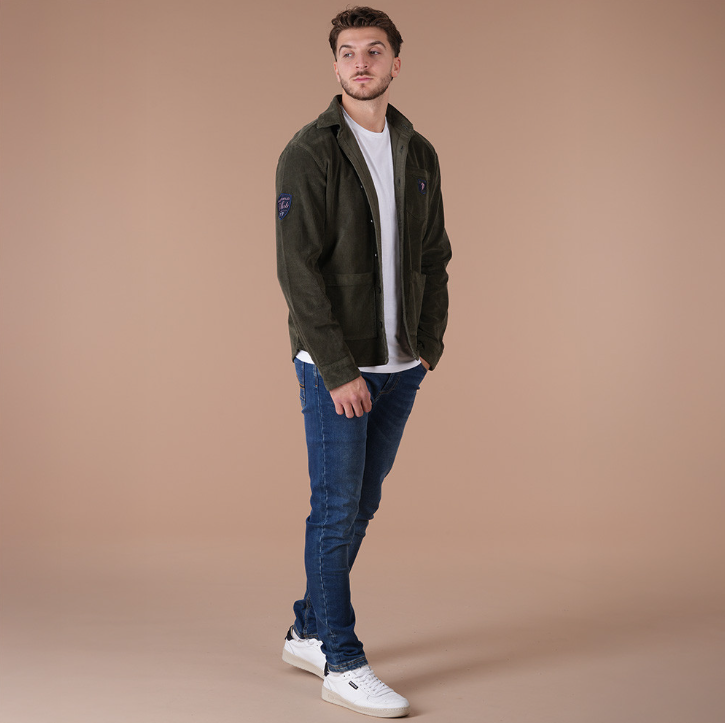 Veste en velours côtelé Ruckfield Le Club vert forêt