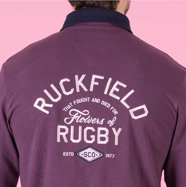 Polo violet manches longues Ruckfield Flowers of Rugby