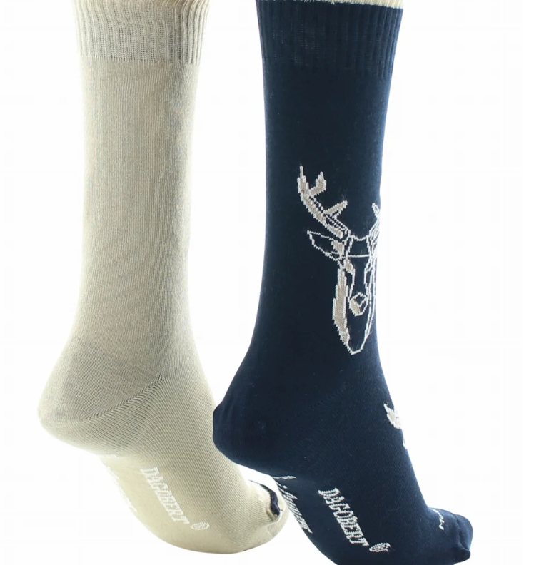 Chaussettes réversibles Dagobert Cerf