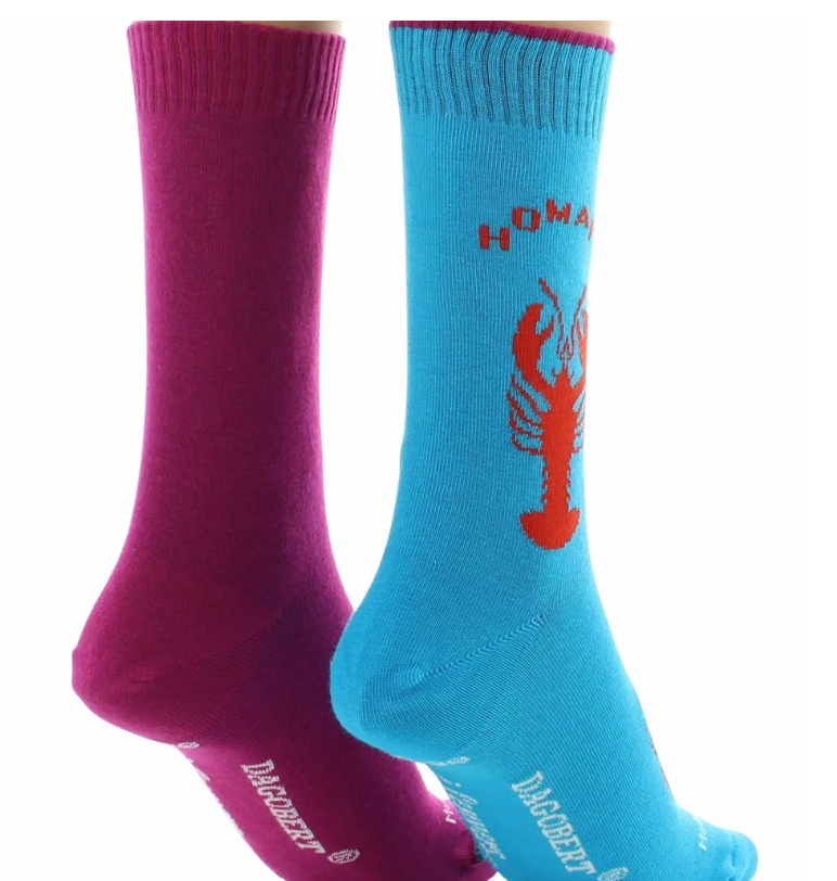 Chaussettes réversibles Dagobert Homard