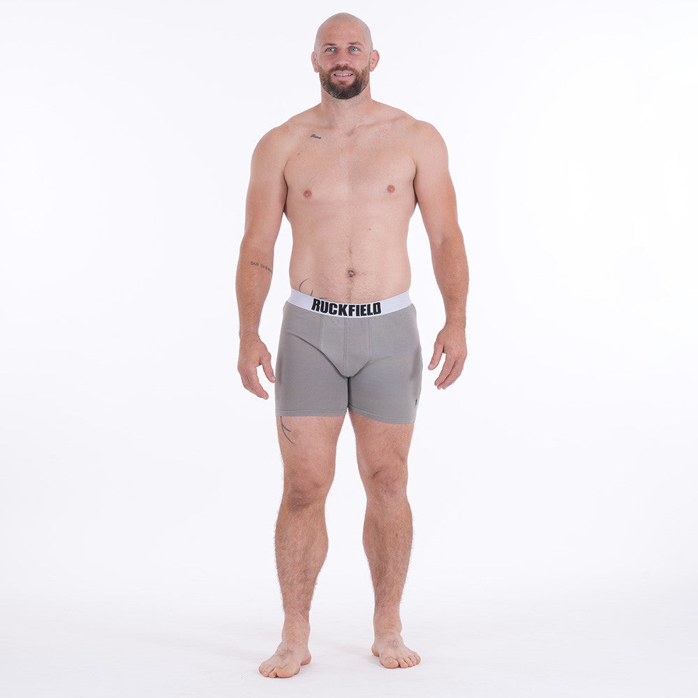 Lot de 2 boxers Ruckfield Essentiels noir/gris