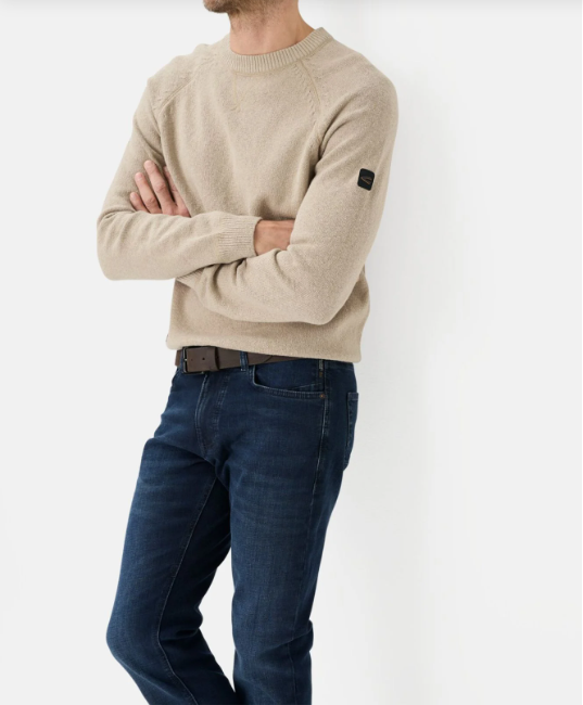 Jean Camel Active slim à 5 poches bleu foncé
