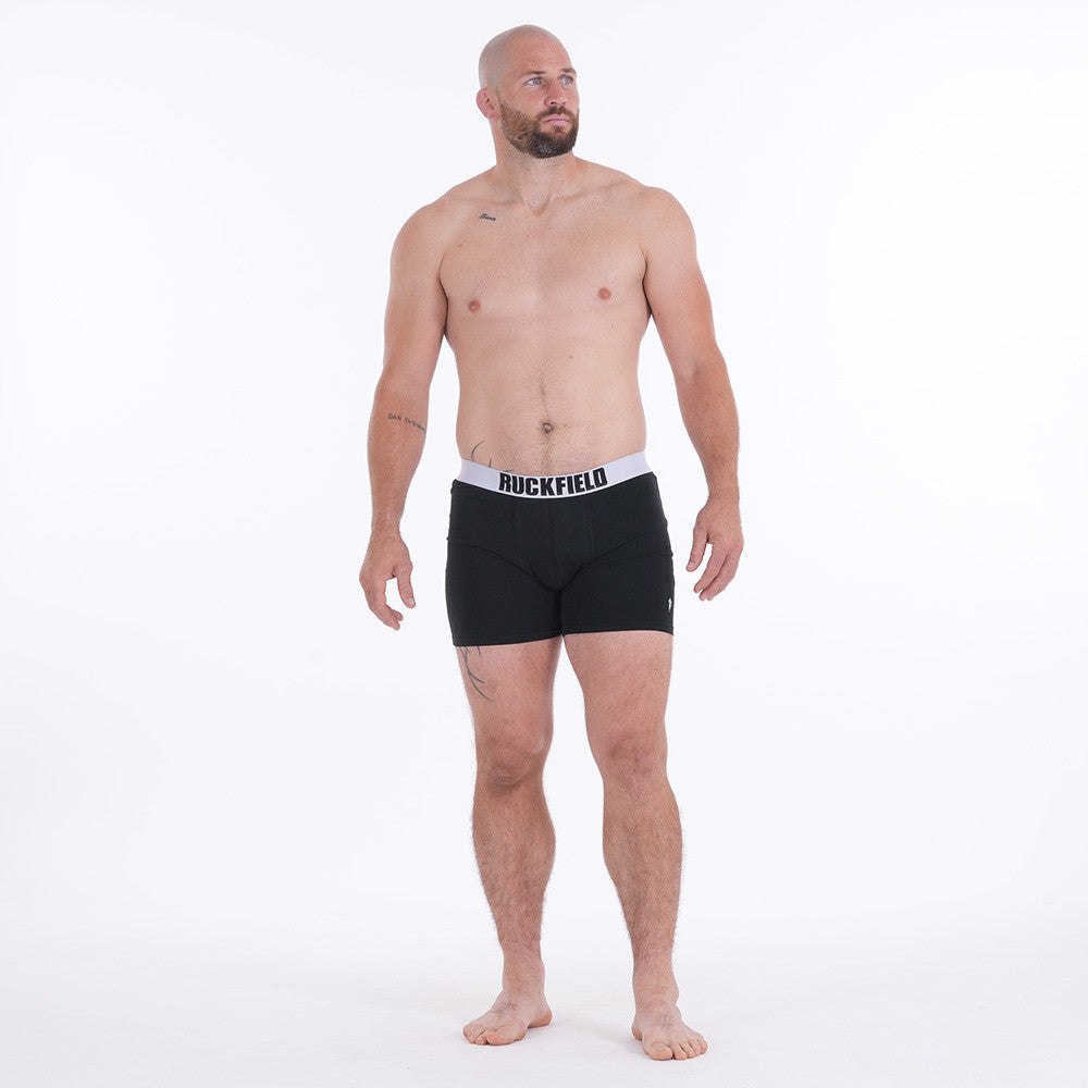 Lot de 2 boxers Ruckfield Essentiels noir/gris