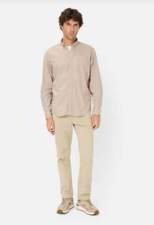 Chemise manches longues Camel Active en mélange lin-coton pour homme