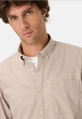 Chemise manches longues Camel Active en mélange lin-coton pour homme