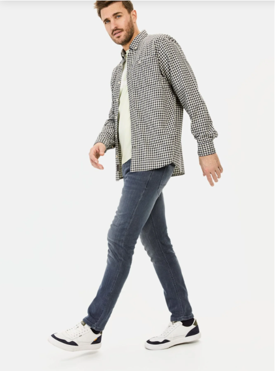 Pantalon Camel Active slim fit 5 poches en coton extensible
